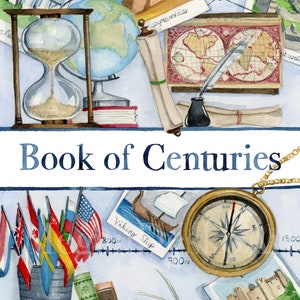 Book of Centuries Notebook Cover Digital Download; History Notebook Cover; Charlotte Mason Planner Cover; Homeschool Notebook