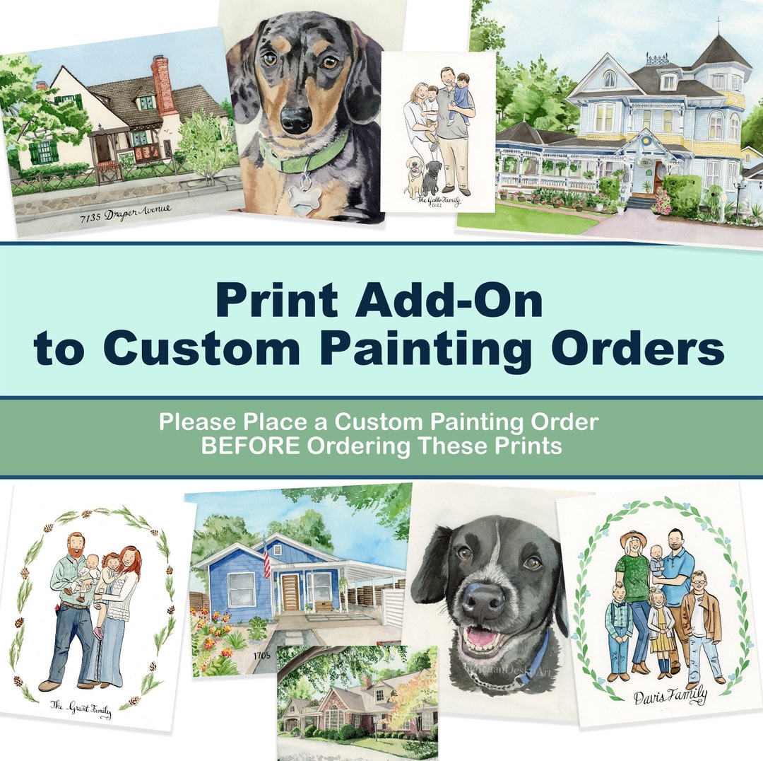 Print ADD ON to Custom Painting Order - Etsy