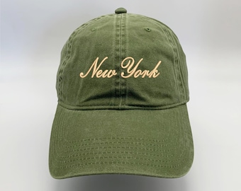 New York State Embroidered Washed Cap