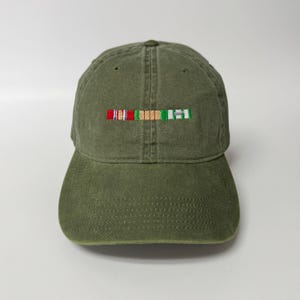 Vietnam Service Ribbon Embroidered Washed Cap