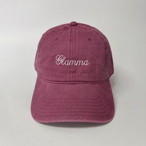 Glamma Embroidered Washed Cap