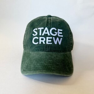 Stage Crew Embroidered Washed Cap