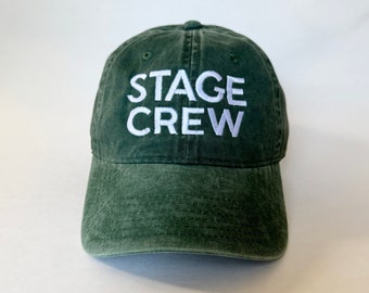 Stage Crew Embroidered Washed Cap