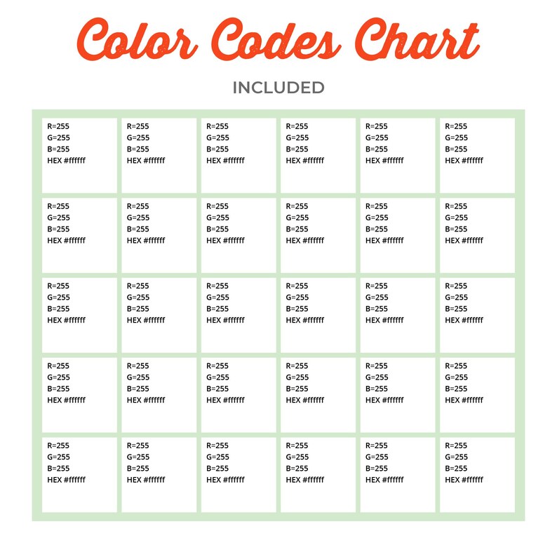 Procreate Color Palette, Colour Palette, Canva color palette, Photoshop Swatches, Illustrator Swatches, Canva color chart, color palette hex codes, palette photoshop