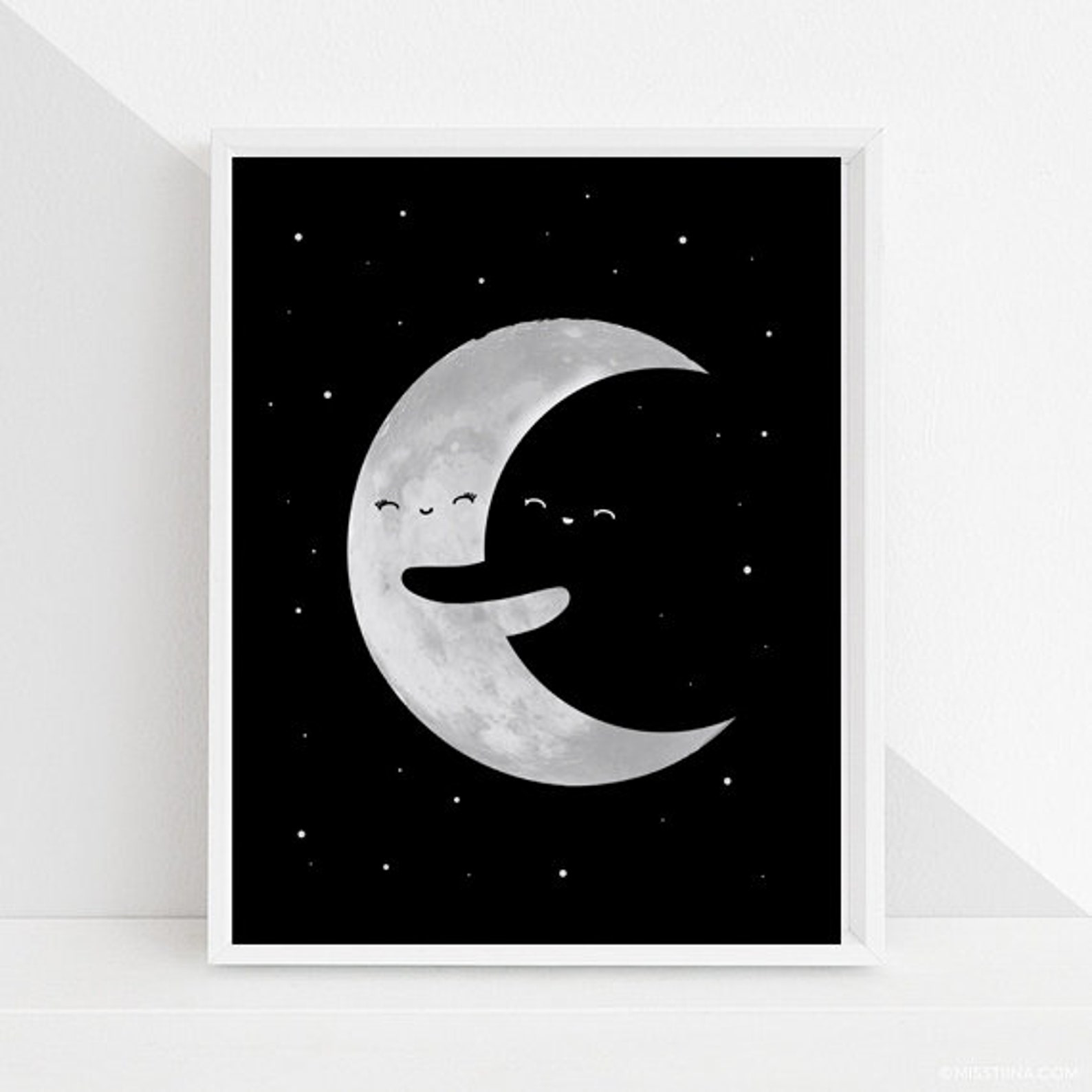 Moon Wall Decor Moon Nursery Decor Nursery Wall Art Nursery Etsy