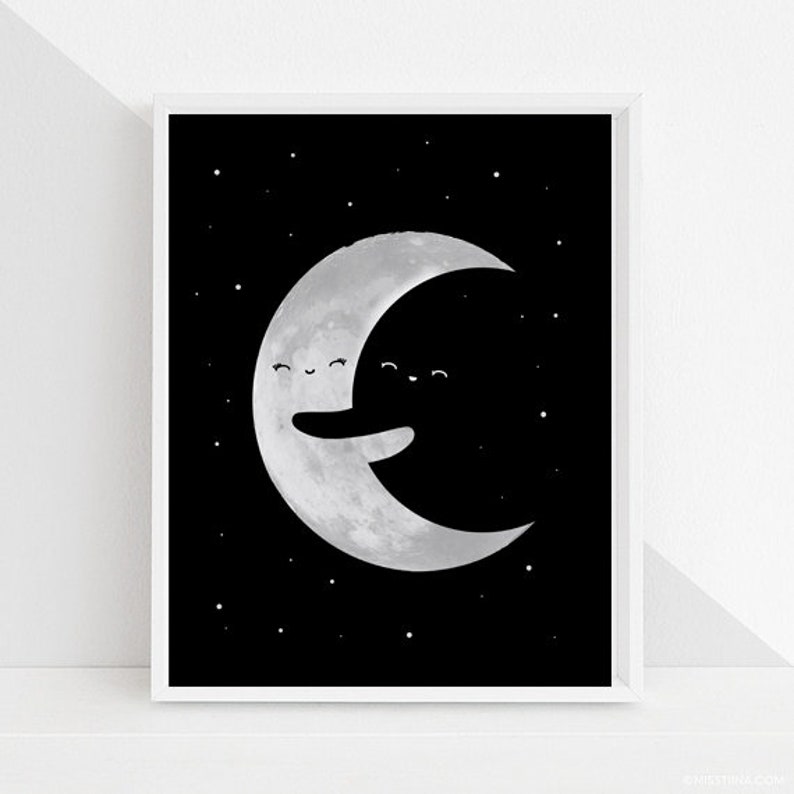 Moon Wall Decor Moon Nursery Decor Nursery Wall Art Nursery Etsy