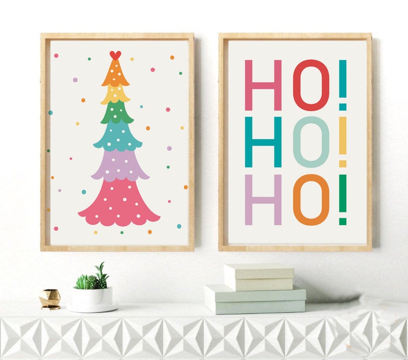 Christmas Printable Christmas Wall Art Holiday Prints Etsy