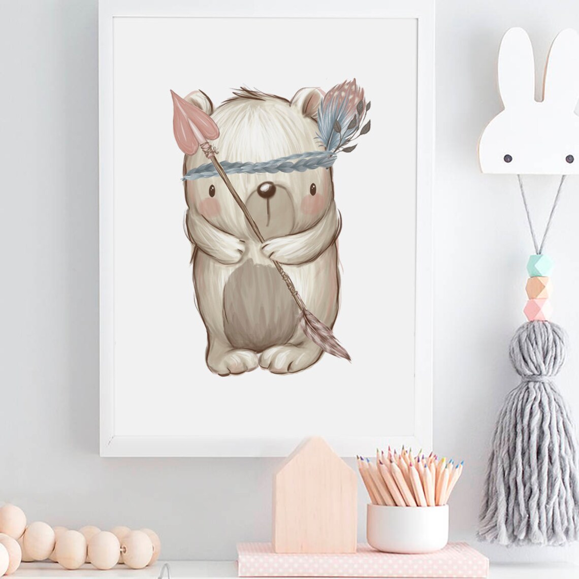 Woodland Nursery Prints Forest Animal Decor Woodland Nursery Etsy