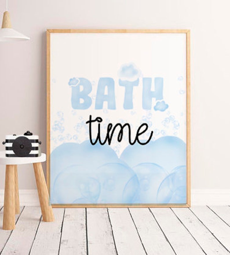 Bath Time Printable Quotes Wall Prints Bath time Kids Bathroom Decor Bathroom Decor Modern Nursery Decor Cute prints Nursery wall art