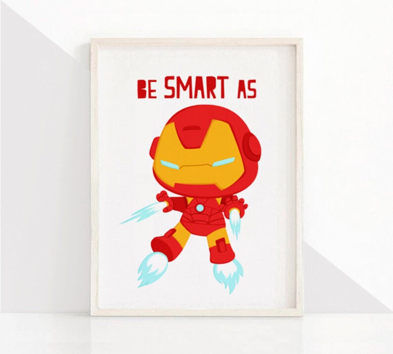 SUPERHERO Wall Art PRINTS Superhero Printables Superhero Etsy
