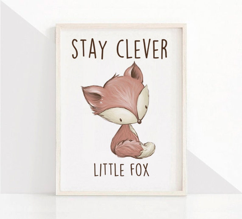 Woodland Nursery Decor Set of 4 Prints Woodland Nursery Etsy