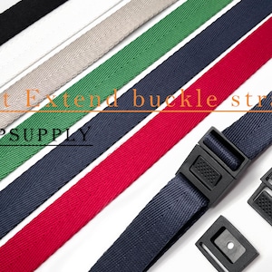 1 Inch 11 Yards Nylon Webbing Strap With 10PC Plastic Buckle +