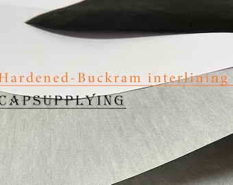 Very hard ! Interlining,Buckram shaping interlining for purse clothes making baseball cap hat bag