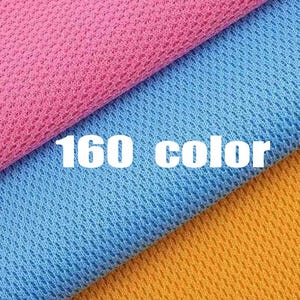 160 färger! Polyester Birdseye Mesh-tyg – Andningsbart sportnät, metervara