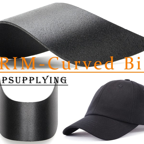 10pcs of Baseball Cap Hat Brim ,Curved bill insert visor boards For cap hat making