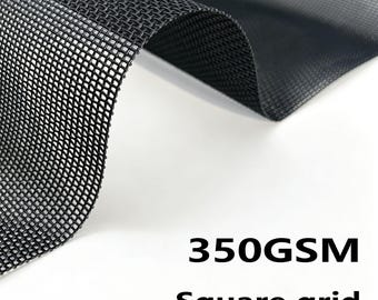 Schwarzes Textilene-Haustier-Vinyl-Netzgewebe, 150 cm breit, Großpackung, für Gartenstühle, Haustierbetten, Tragetaschen und Bastelarbeiten
