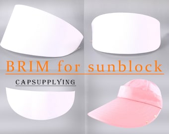 5 pièces de visière pare-soleil, panneaux de visière pour la fabrication de chapeaux