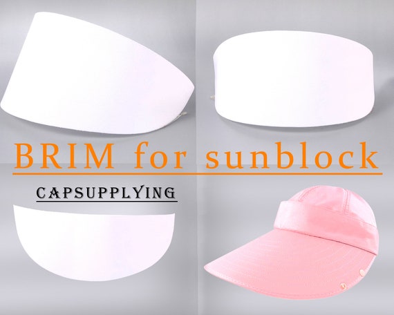 5pcs of Sun Block Cap Hat Brim ,bill Insert Visor Boards for Cap Hat Making