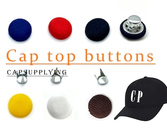 26 colors to choose !  16mm Baseball Hat Cap top buttons for cap hat making replacement repair
