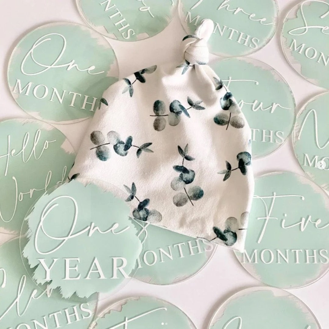Acrylic Baby Milestone Discs, Baby Monthly Milestone Markers, Baby ...