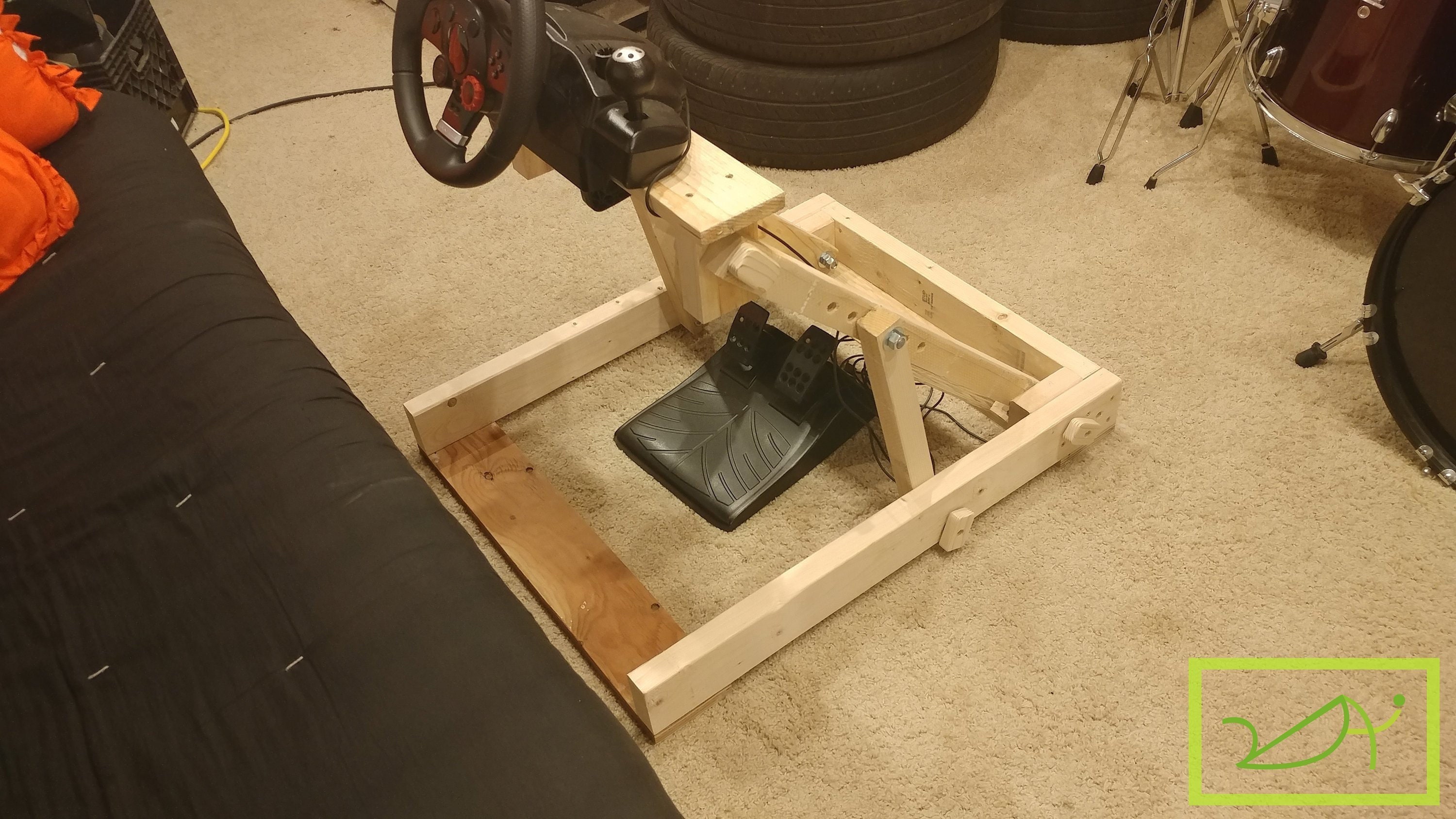 Lowprofile Collapsible Racing Wheel Stand 2day I DIY Build Plans Etsy