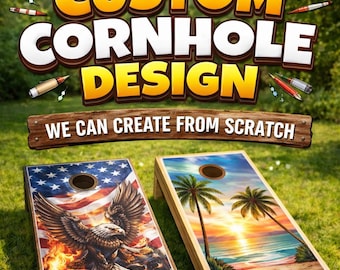 Custom Cornhole Boards - Design Included