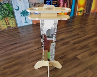 Custom Cornhole Score Board and Drink Holder / Match your cornhole boards! / Personalized Score Keeper / Collapsible Cornhole Score Keeper