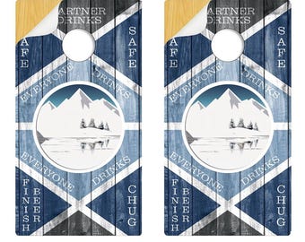 Cornhole Board Wraps - Drinking Game - Waterproof and Fadeproof