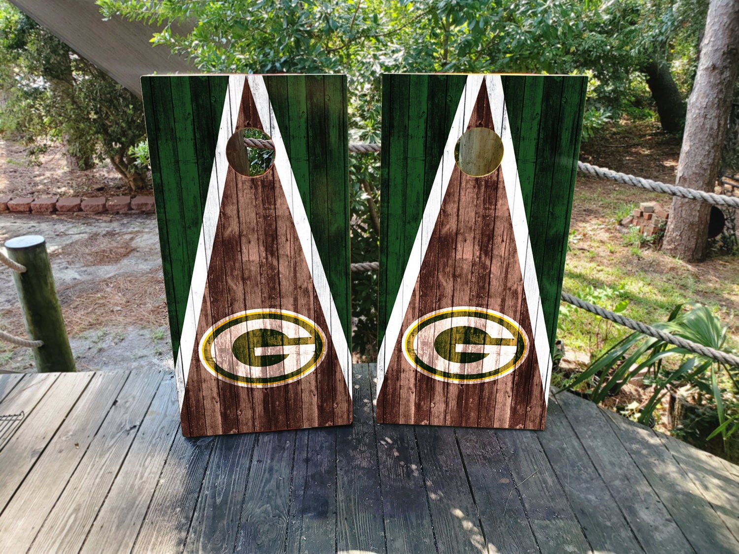 Green Bay Packers Cornhole WRAPS ONLY Set of 2 Pair of Etsy