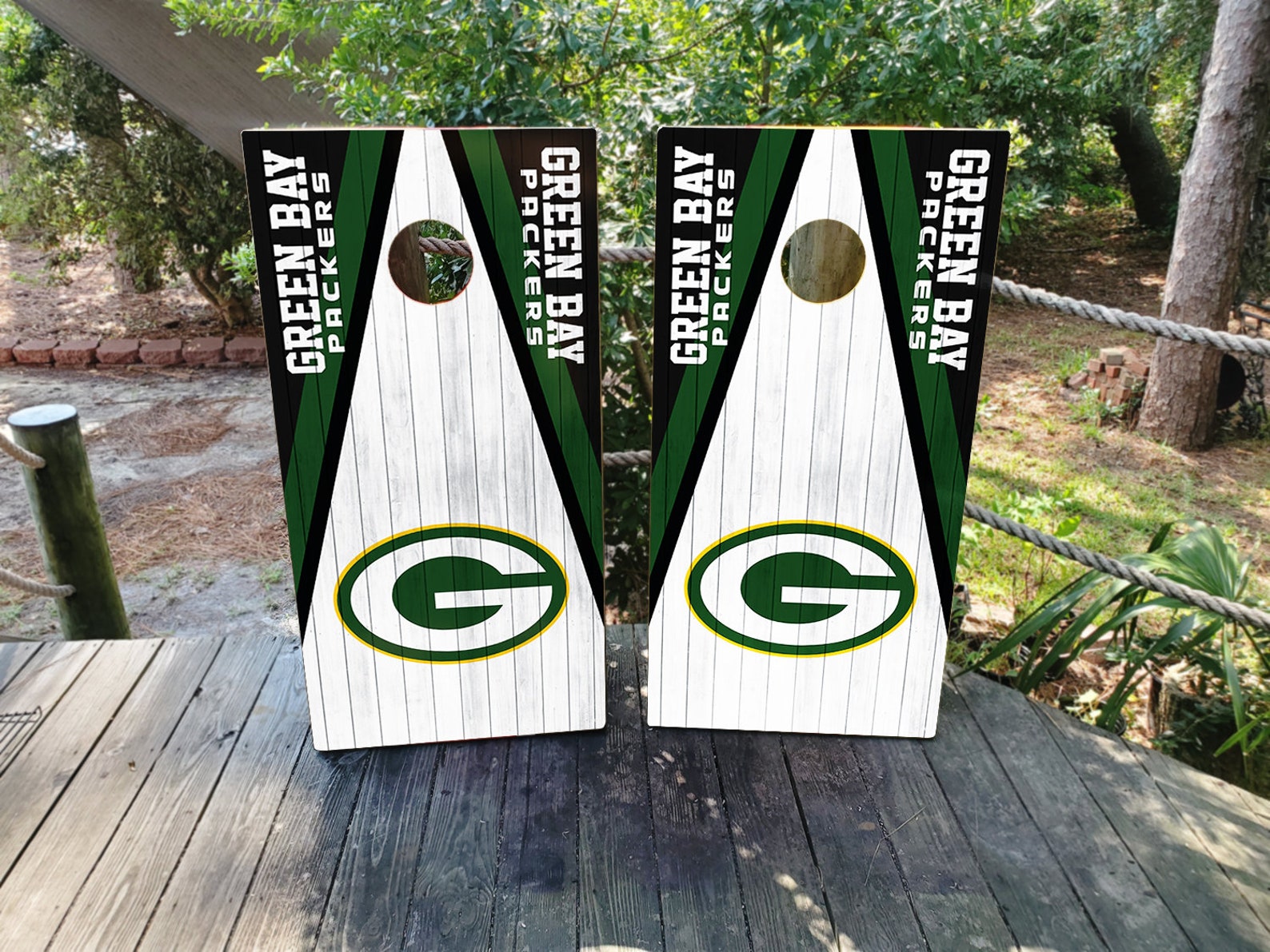 Green Bay Packers Cornhole WRAPS ONLY Set of 2 Pair of Etsy