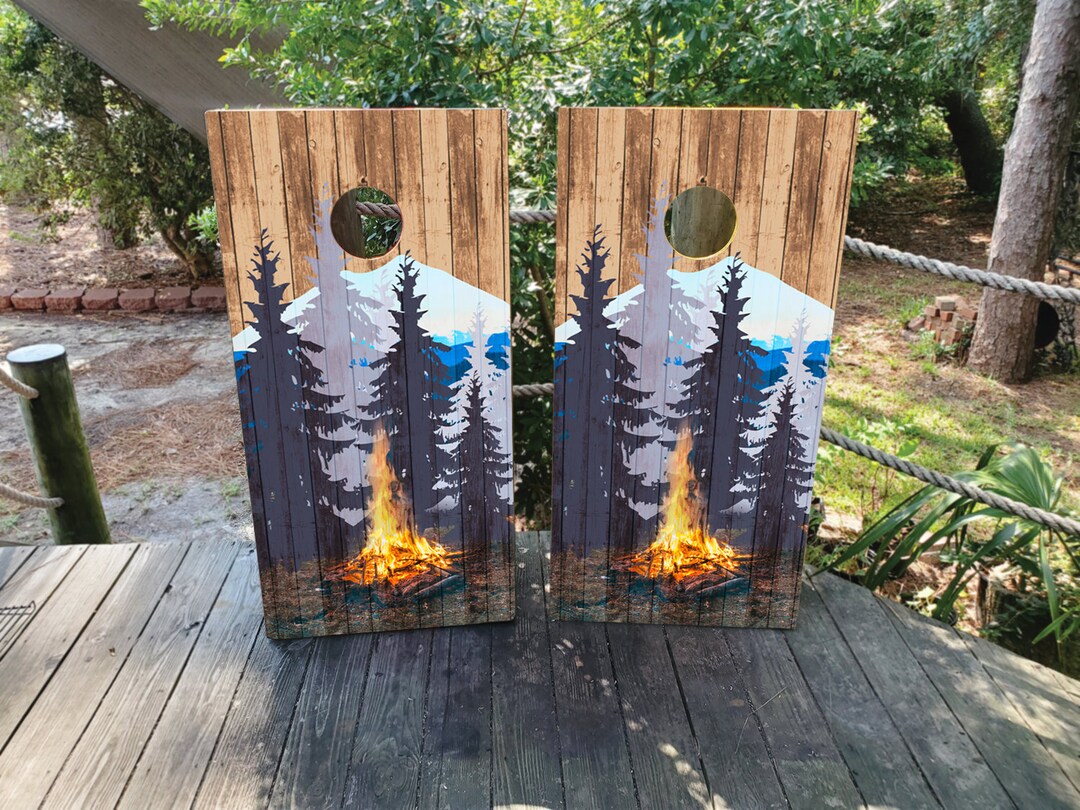 WATERPROOF & NON FADING Cornhole Board Wraps - Buffalo New York Wood...