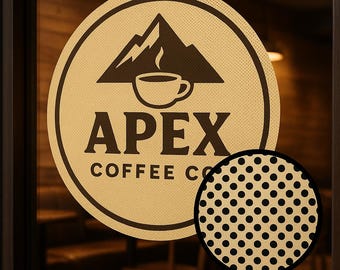 Perforated Window Decal with Your Logo - Stickers for Storefront Windows!