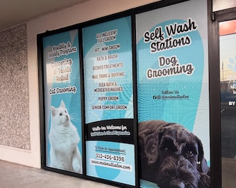 Custom Window Decals for Businesses and Storefronts - Perforated Vinyl Decals