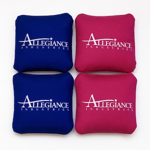Custom Cornhole Bags – Professional Slick/Stick Bags (ACL/ACO/ACA Compliant) / Set of 8 Cornhole Bags
