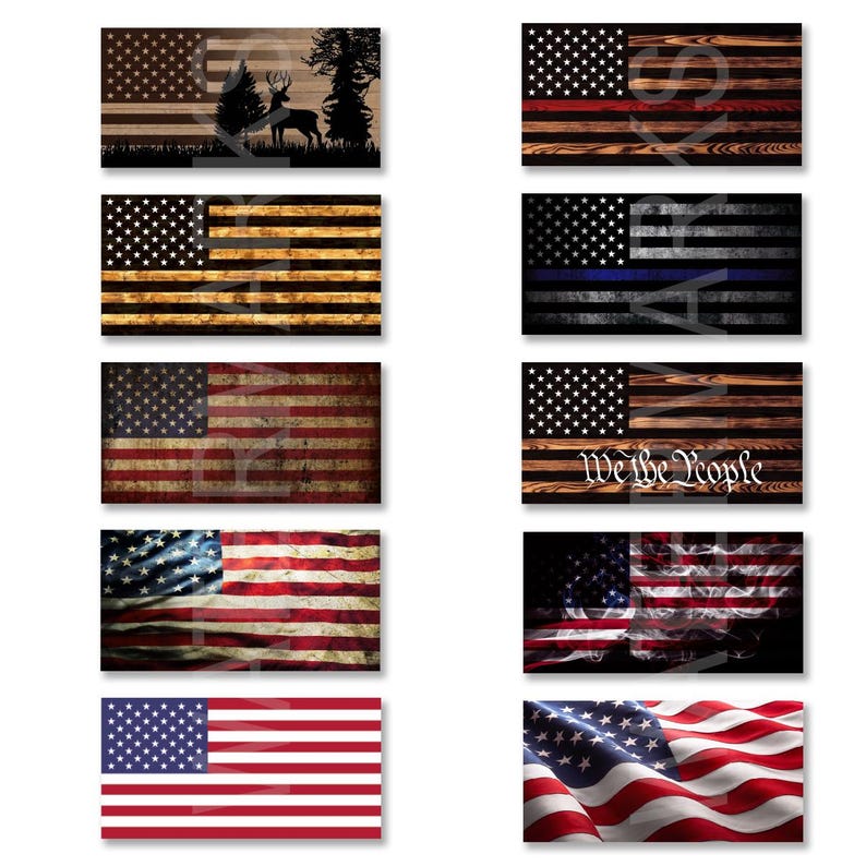 American Flag Stickers 10-pack – Waterproof Patriotic Decals - Etsy
