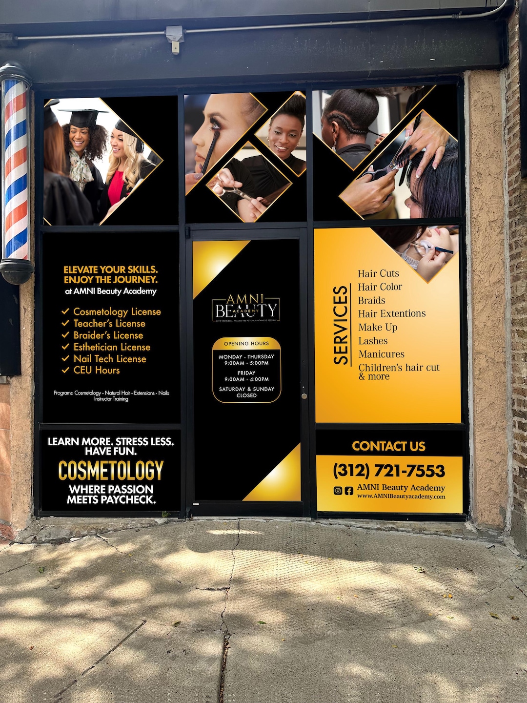 Custom Window Decals for Businesses and Storefronts - Perforated Vinyl ...