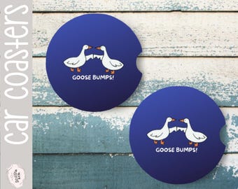 Goose Bumps Car Coasters