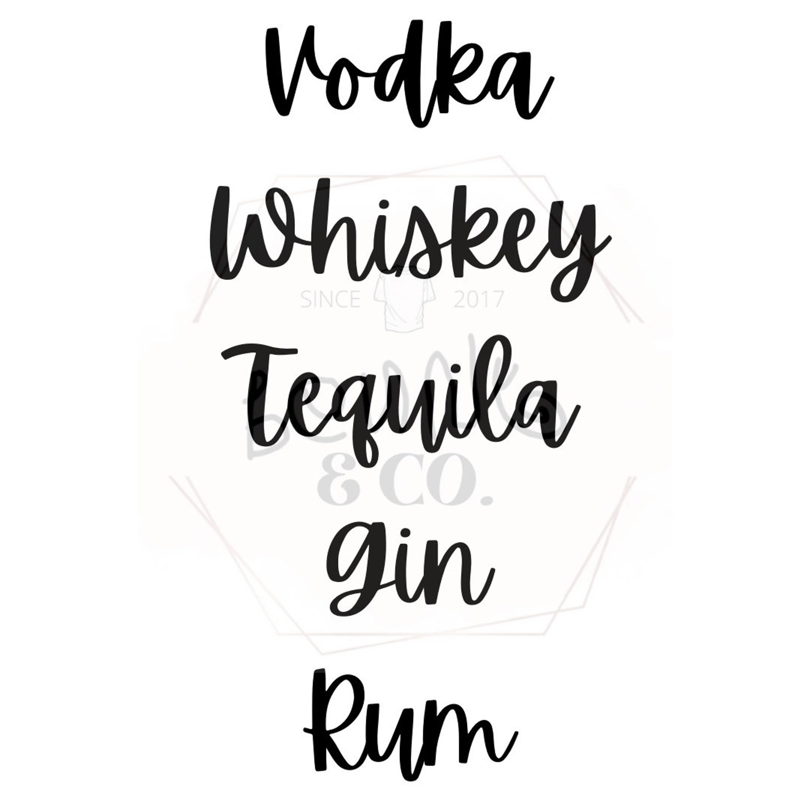 Bartesian Alcohol Labels Etsy