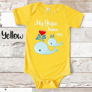 Jaja Loves Me Cute Whale Baby Bodysuit, Tshirt or Toddler Shirt Poland Polish Grandmother Gift or Pregnancy Reveal Announcement