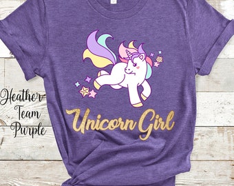 Unicorn Girl Tshirt for Girls - Perfect for Girls Unicorn Gift