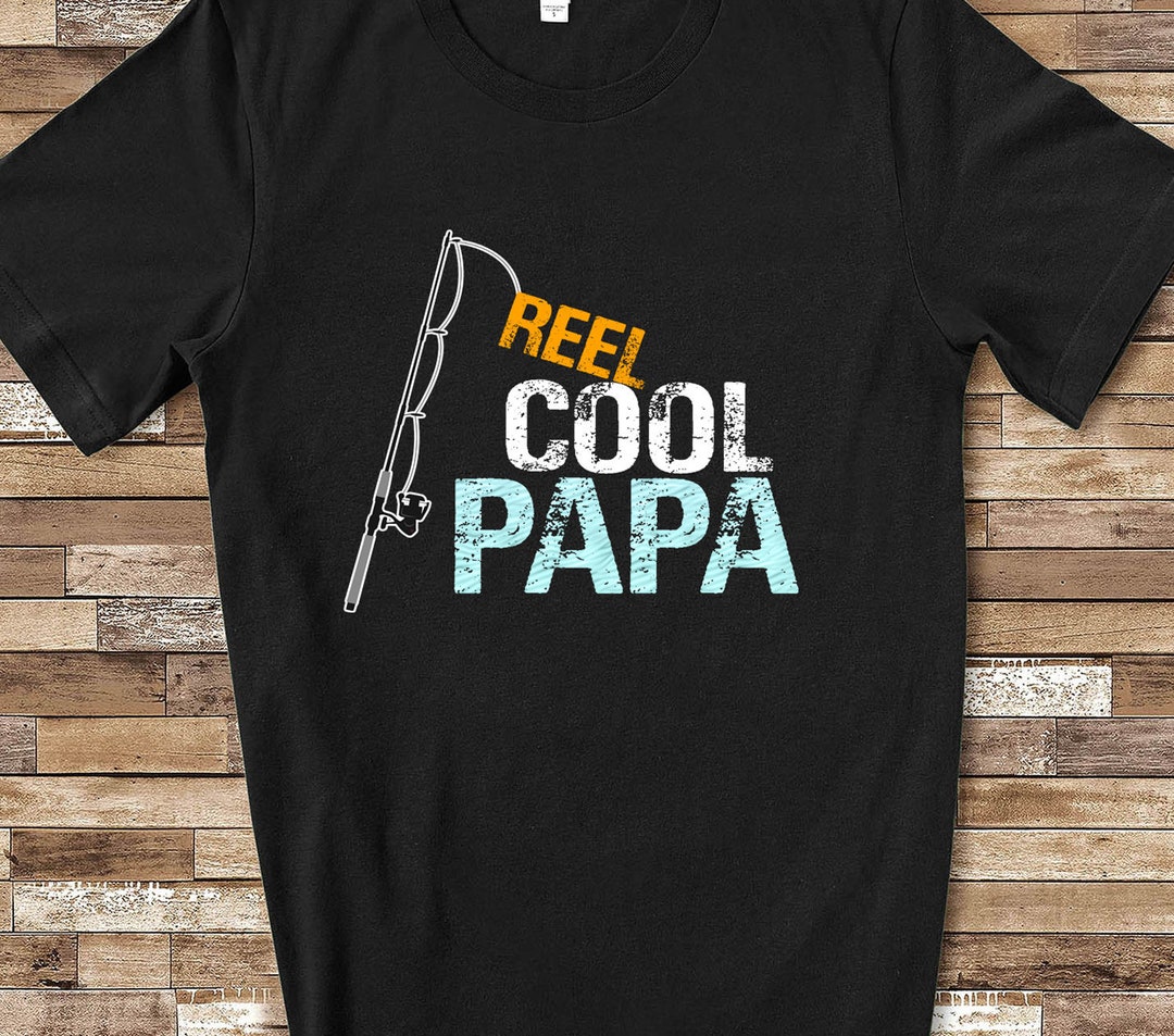 Reel Cool Papa Funny Grandpa Shirt for Men Great for Grandfather  Grandparent Gifts for Father's Day Birthday Christmas Gift Idea for Papa 