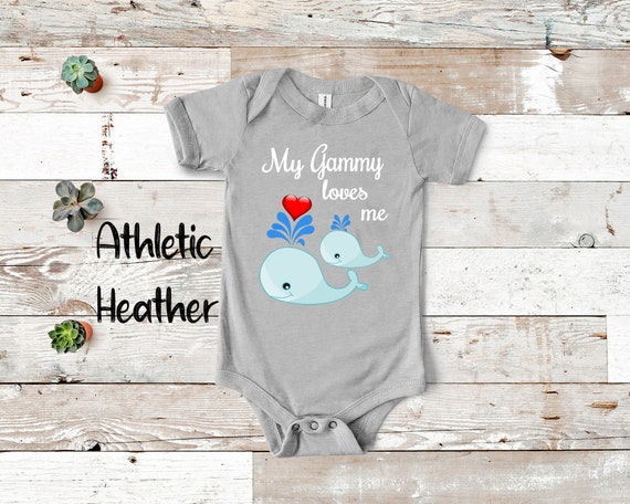 Gammy Loves Me Lindo Ballena Bebe Body camiseta o camisa para ninos pequenos Regalo especial de la abuela o anuncio de revelacion de embarazo Etsy Espana