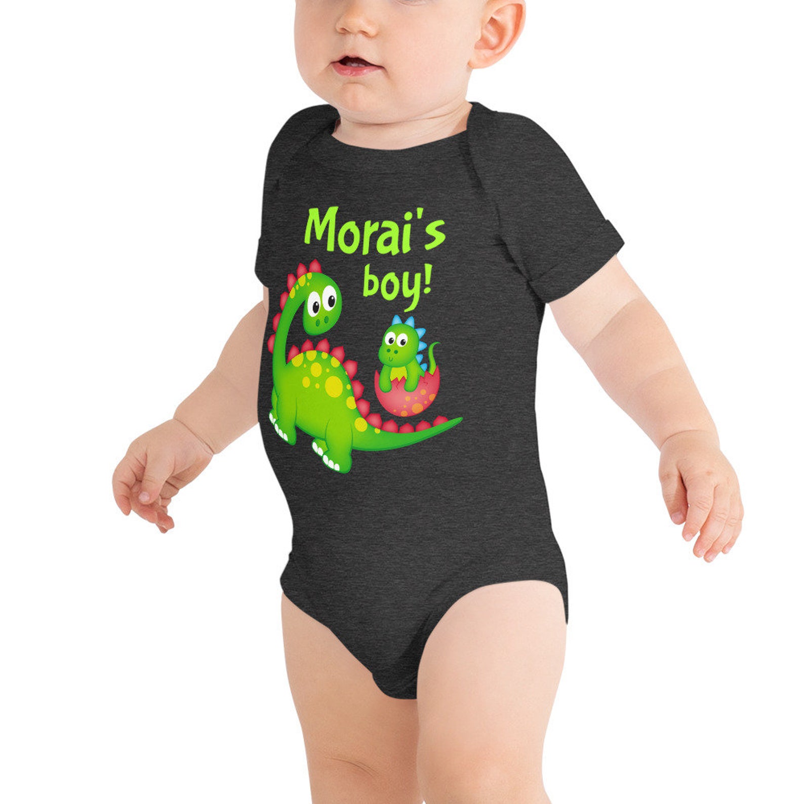 Morai 's Boy Cute Dinosaur Baby Onesie ® Bodysuit for Etsy