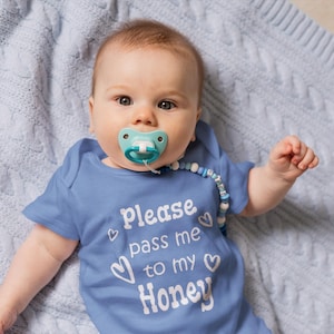 Pass Me To Honey Cute Grandma Baby Bodysuit, Tshirt or Toddler Shirt Special Grandmother Gift or Pregnancy Announcement