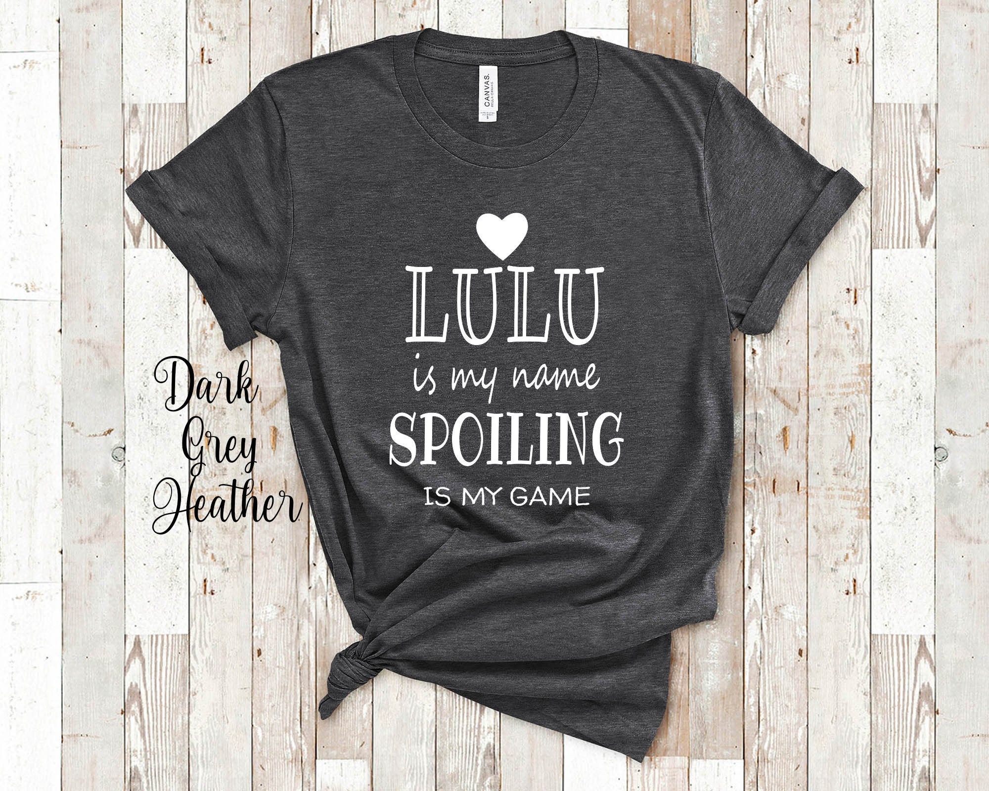 Lulu is My Name Grandma Tshirt Special Grandmother Gift Idea for Mother's  Day, Birthday, Christmas or Pregnancy Reveal Announcement 