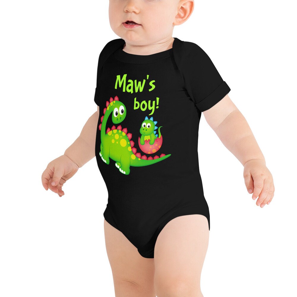 Maw 's Boy Cute Dinosaur Baby Bodysuit for Maw Etsy
