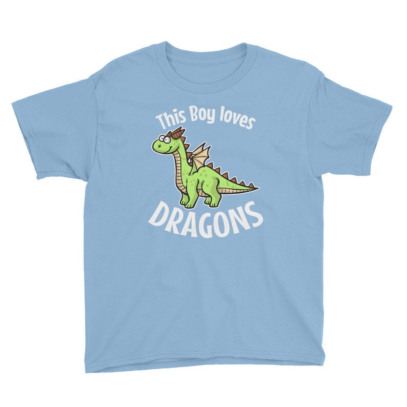 This Boy Loves Dragons Cute Boys Dragon Shirt Toddler Kids | Etsy