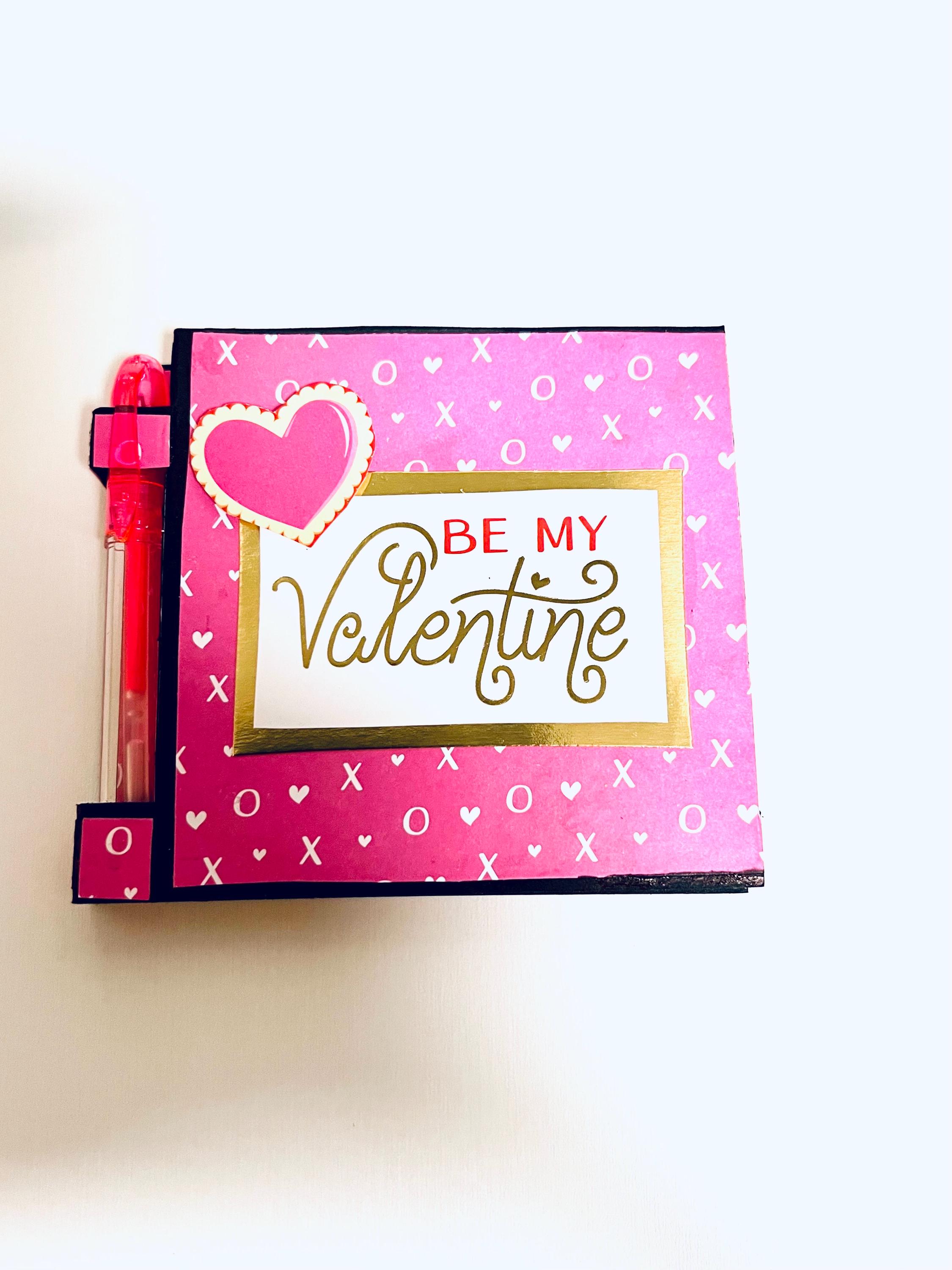 Valentine Sticky Note Pad With Mini Pen, Cute Purse Notepad - Etsy