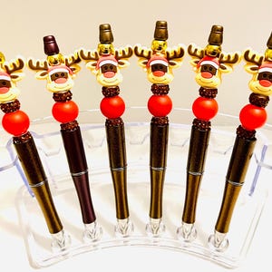 Handmade Christmas Reindeer Pen: Holiday Office Gift