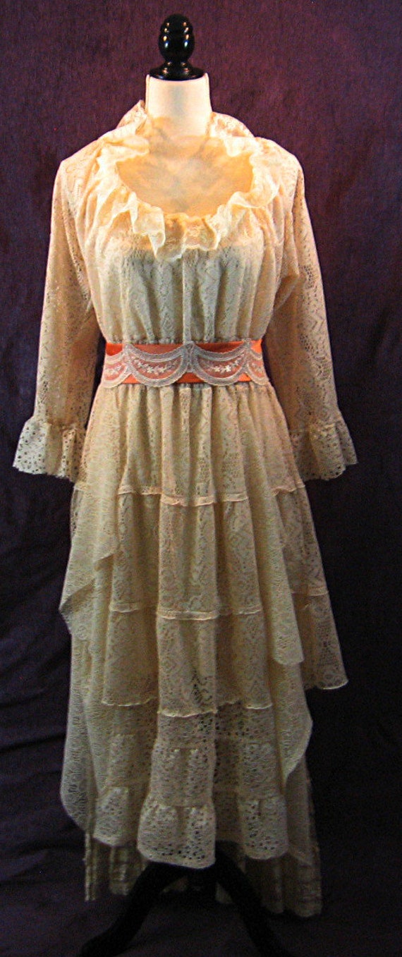 Country Wedding Dress Upcycled Clothing Boho Bohemian Beach Etsy